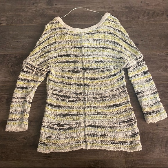 Free People knit pullover Marled Song Bird yellow knit sweater - Picture 8 of 10